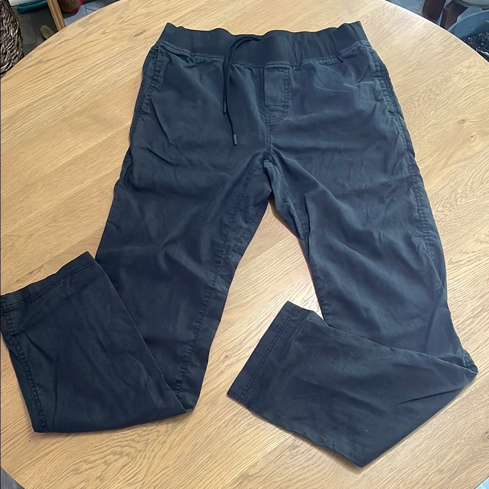 Prana Black Sweatpants Elastic Waistband Relaxed Fit